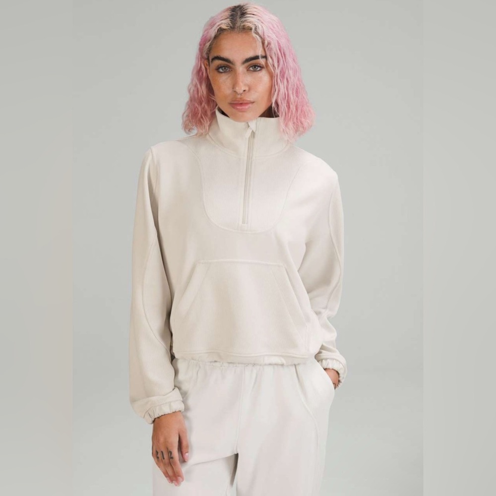 Lululemon Brushed Softstreme Ribbed Half Zip